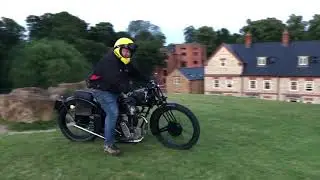 Firing up my 1930s Velocette KSS Mk I