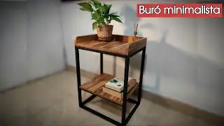 como fabricar un BURO EN ESTILO INDUSTRIAL -Melamina y Metal-