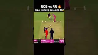 Unbelievable Yorker Delivery In RCB Bowlers IPL 2025 😱 Game Changer 5 #rcbvsrr #ipl2025 #shorts