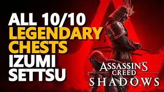 All Izumi Settsu Legendary Chests Armor and Weapons Assassin's Creed Shadows