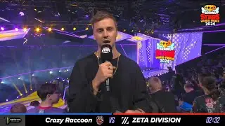 Crazy Raccoon против Zeta Division | Игра 1 | Финал чемпионата мира Brawl Stars 2024 | День 1