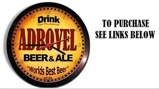 ADROVEL BEER ALE WALL CLOCK