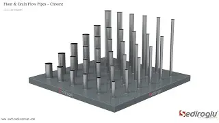 Flour Milling Chrome Pipes | Durable & Corrosion-Resistant Material Transfer Pipes Sediroglu Gorup