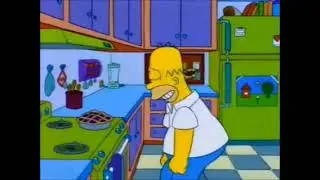Simpsons- Homer eats a pie 