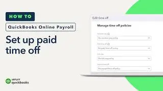 How to set up paid time off in QuickBooks Online Payroll