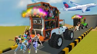 Loading Indian dj Truck! Dj Truck Game [Dj Truck Game bus Simulator Indonesia ] English beat song