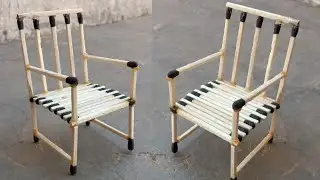 Machis stick chair || how To make Machis stick chair ! Kursi banane ka tarika so art craft