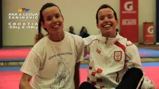 Taekwondo Zaninovic Sisters Profile - BEHIND THE SCENES - WTF World Champions 2013 PUEBLA