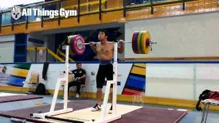 Team Iran Squats up to 270kg 2015 Junior World Championships Training Hall