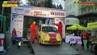 23 Rajd Dolnośląski 2013 załoga Robert Halicki Tomasz Tkacz Fiat Abarth 500 R3T 44tuning