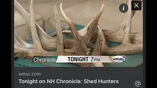 WMUR NH Chronicle Shed Hunting with Sean McDonald, Rob Richardson jr and Mike Guillemette