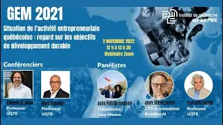 Rapport du Global Entrepreneurship Monitor 2021 sur la situation de l'entrepreneuriat au Qu&eacute;bec