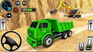 Ağır Hafriyat Kamyonu Şantiye Oyunu Kepçeli Makine İnşaat Simülasyonu Android GamePlay