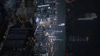 Guangzhou City stunning aerial view, China