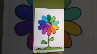smiley flower drawing idea ||How to draw flowers |easy drawing ideas| flower drawing for beginners |