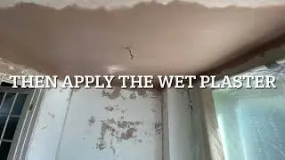 Repairing a water damaged ceiling in pictures