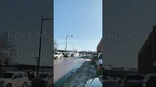 Fort McMurray Alberta Canada downtown winter2023