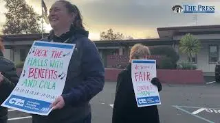 Antioch teachers’ union rallies for benefits