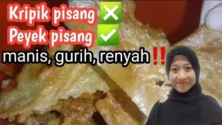 CARA BEDA MENGOLAH PEYEK PISANG KEKINIAN AGAR GURIH DAN RENYAH TAHAN LAMA‼️