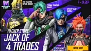 free fire new event hacker store JACK OF  4 TRADES, hacker store must raire bundle#pandeji gaming