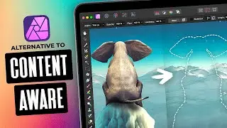Альтернатива заливки с учётом содержимого в Affinity Photo | Учебное пособие по кисти Inpainting