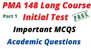 Pma initial test preparation 148 #Pma 148 long course preparation #Initial test of Pak army #pma