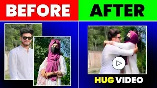 Luma ai 2 photo hug video editing | trending 2 photo couple hug video editing | ai video generator