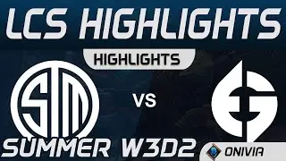 TSM vs EG Highlights LCS Summer 2020 W3D2 Team SoloMid vs Evil Geniuses by Onivia