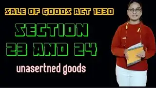 sale of goods Act , section 23 and 24 unasertned goods  for jmfc Maharashtra judiciary