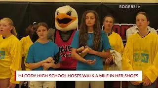 HJ Cody High School hosts Walk a Mile in Her Shoes