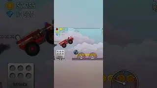 Hill climb Racing Rooftop Fire Truck 🚒 Gameplay #short #gameplay #firetruckgames