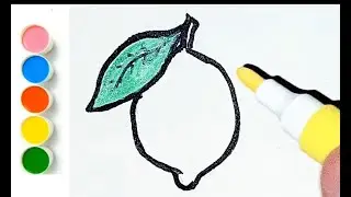 How to draw a lemon || Drawing a lemon || Drawing a lemon step by step easy By zad plays art