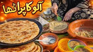 Aloo Ka Paratha Recipe | Crispy Desi Dhaba Style Aloo Wala Paratha #desifood #alooparatha #cooking 