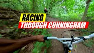 Racing Through Cunningham MTB Trails On A BMX Cruiser
