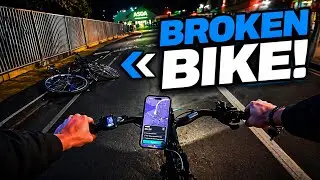 Uber Eats Food Delivery Rider's Worst Nightmare as Bike Breaks Down In Lincoln!