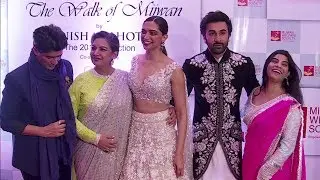 Ranbir Kapoor & Deepika Padukone At the Red Carpet of Manish Malhotra&rsquo;s Mijwan Fashion Show 2018