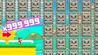 999.999.999 THWOMPS en Super Mario Maker 2