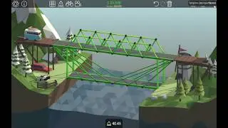 первый мир пройден//полное прохождение Poly Bridge№2