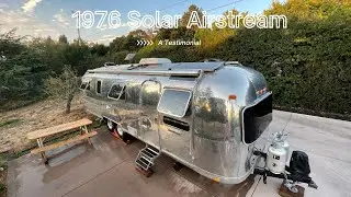 Remodeled 1976 Solar Powered Airstream Vintage Trailer  #GotRVSolar #Avalon-RV #victronenergy