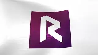 Flag of Revain (REV) logo waving in the wind - Crypto Flag logo animation