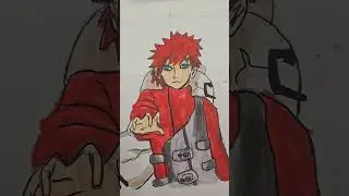 Gaara drawing #gaara #naruto #drawing #shorts