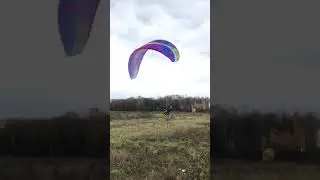 🛫 Взлёт на параплана на лебёдке BGD Punk EN-B