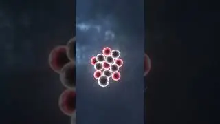 ☢️Isotopic Carbon 12 molecule #biology #chemistry neutrino subatomic particles ⚛️⚡️