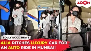 Alia Bhatt SKIPS her luxury car takes an AUTO instead to beat Mumbai's traffic; video goes VIRAL!