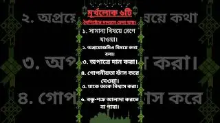 মূর্খ লোকের ছয়টি বৈশিষ্ট্য। islamic life advice | life changing quotes | #love #sad #shorts