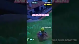 How far do you slide? #fortnite #fortniteclips #fortnitequest