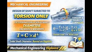 Design of Solid Shaft Under Torsion | Rigidity Condition | Diploma Mechanical