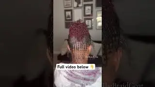 For full tutorial on Micro Locs watch this video #microlocs #locs #braids #braidlocs #blackwoman