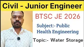 BTSC JE Online Classes 2026 | BTSC JE Civil Engineering Classes | Water losses | Public Health Engg.
