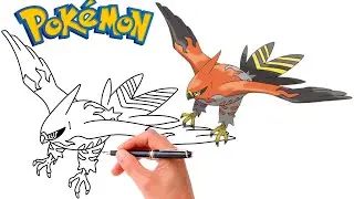 How To Draw TALONFLAME POKEMON #663 | Generation 6